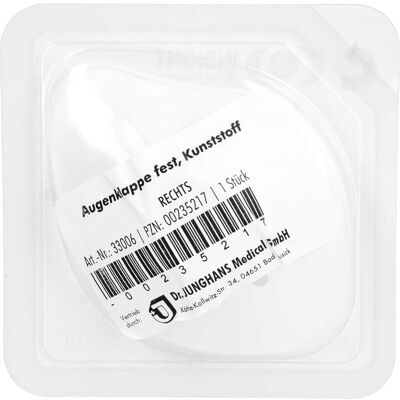 Dr. Junghans Medical GmbH AUGENKLAPPE Kunststoff rechts fest 1 St. Dr. Junghans Medical GmbH AUGENKLAPPE Kunststoff rechts fest 1 St.