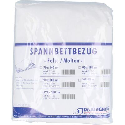 Dr. Junghans Medical GmbH Molton Spannbettbezug 120x200cm - Wasserdicht, Latexfrei Dr. Junghans Medical GmbH Molton Spannbettbezug 120x200cm - Wasserdicht, Latexfrei