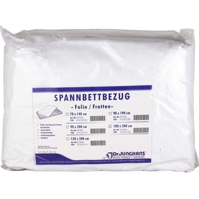 Dr. Junghans Medical GmbH FROTTEE SPANNBETTBEZUG 100x200 cm m.Folie 1 St. Dr. Junghans Medical GmbH FROTTEE SPANNBETTBEZUG 100x200 cm m.Folie 1 St.