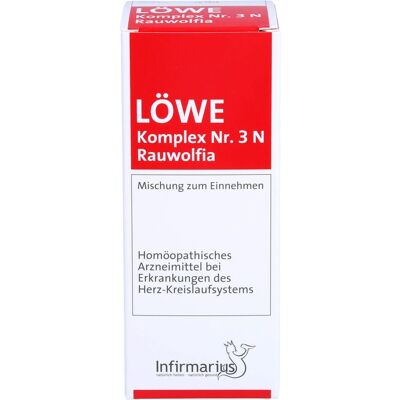 Infirmarius GmbH LÖWE KOMPLEX Nr.3 N Rauwolfia Tropfen 100 ml Infirmarius GmbH LÖWE KOMPLEX Nr.3 N Rauwolfia Tropfen 100 ml