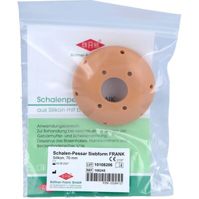 Büttner-Frank GmbH - Siebpessar FRANK - 70mm - Silikon - Pessar Büttner-Frank GmbH - Siebpessar FRANK - 70mm - Silikon - Pessar