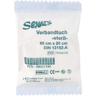 ERENA Verbandstoffe GmbH & Co. KG SENADA Verbandtuch 60x80 1 St. ERENA Verbandstoffe GmbH & Co. KG SENADA Verbandtuch 60x80 1 St.