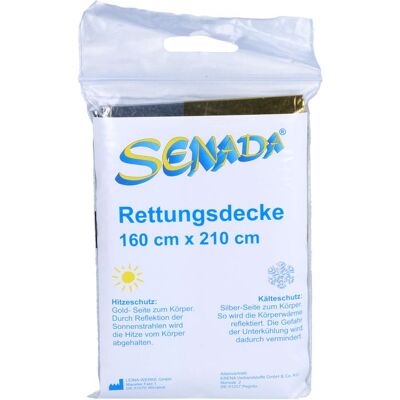 ERENA Verbandstoffe GmbH & Co. KG SENADA Rettungsdecke 160x210 cm 1 St. ERENA Verbandstoffe GmbH & Co. KG SENADA Rettungsdecke 160x210 cm 1 St.