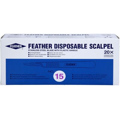 Dr. Junghans Medical GmbH SKALPELL Einmal Figur 15 Feather 20 St. Dr. Junghans Medical GmbH SKALPELL Einmal Figur 15 Feather 20 St.