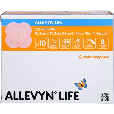B2B Medical GmbH ALLEVYN Life 10,3x10,3 cm Silikonschaumverband 10 St. B2B Medical GmbH ALLEVYN Life 10,3x10,3 cm Silikonschaumverband 10 St.