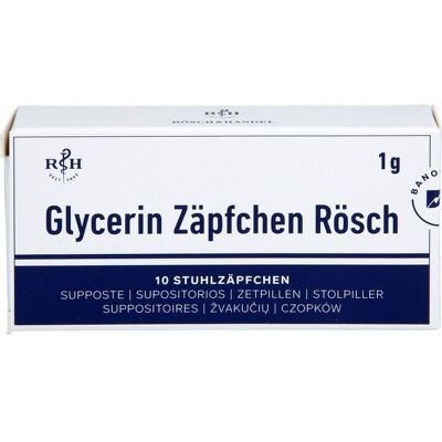 Rösch - Glycerin Zäpfchen Rösch 1 g - 1 g - Glycerin Zäpfchen Rösch - Glycerin Zäpfchen Rösch 1 g - 1 g - Glycerin Zäpfchen