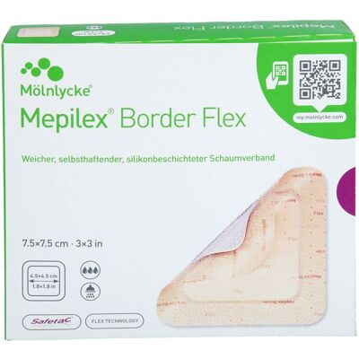 Kohlpharma - Mepilex Borderflex - Größe 7,5x7,5 cm - 10 St - Verbandsmaterial Kohlpharma - Mepilex Borderflex - Größe 7,5x7,5 cm - 10 St - Verbandsmaterial