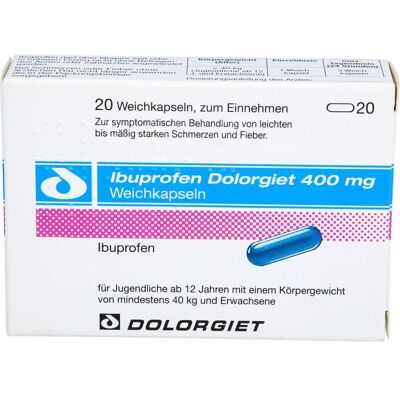 Dr. Theiss Naturwaren GmbH IBUPROFEN Dolorgiet 400 mg Weichkapseln 20 St. Dr. Theiss Naturwaren GmbH IBUPROFEN Dolorgiet 400 mg Weichkapseln 20 St.