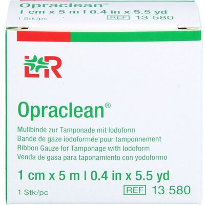 Avitamed GmbH OPRACLEAN Mullbinde z.Tampon.m.Jodoform 1 cmx5 m 1 St. Avitamed GmbH OPRACLEAN Mullbinde z.Tampon.m.Jodoform 1 cmx5 m 1 St.