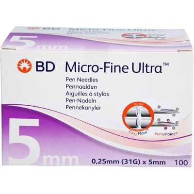 ToRa Pharma GmbH BD MICRO-FINE ULTRA Pen-Nadeln 0,25x5 mm 31 G 100 St. ToRa Pharma GmbH BD MICRO-FINE ULTRA Pen-Nadeln 0,25x5 mm 31 G 100 St.