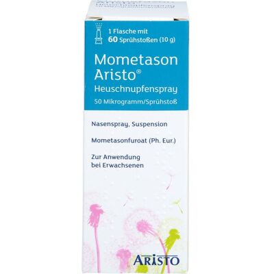 MOMETASON Aristo Heuschnupfenspr.50µg/Sprühst.60 10 g MOMETASON Aristo Heuschnupfenspr.50µg/Sprühst.60 10 g