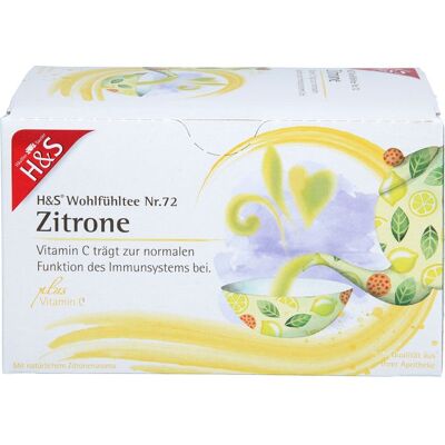 H&S Tee-Gesellschaft mbH & Co. KG H&S Zitrone mit Vitamin C Filterbeutel 50 g H&S Tee-Gesellschaft mbH & Co. KG H&S Zitrone mit Vitamin C Filterbeutel 50 g