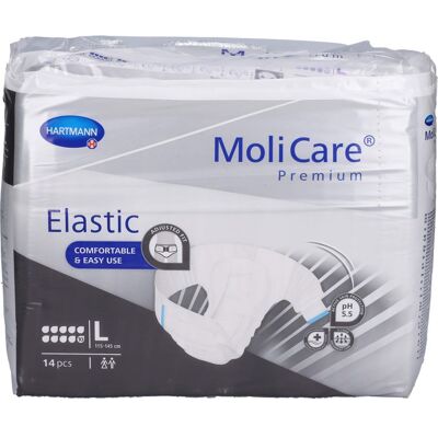 Paul Hartmann AG MOLICARE Premium Elastic Slip 10 Tropfen Gr.L 56 St. Paul Hartmann AG MOLICARE Premium Elastic Slip 10 Tropfen Gr.L 56 St.