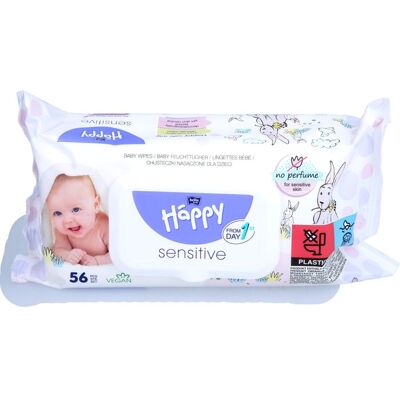 Bella Baby Happy Sensitive - Feuchttücher - 56 Stück Bella Baby Happy Sensitive - Feuchttücher - 56 Stück