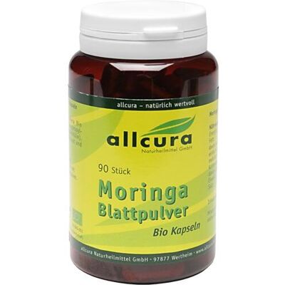 Allcura Naturheilmittel GmbH Moringa Blattpulver Bio Kapseln - Nahrungsergänzung Allcura Naturheilmittel GmbH Moringa Blattpulver Bio Kapseln - Nahrungsergänzung