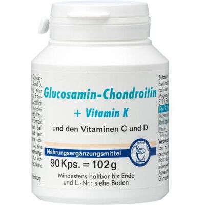 Pharma Peter GmbH GLUCOSAMIN-CHONDROITIN+Vitamin K Kapseln 90 St. (100 g) Pharma Peter GmbH GLUCOSAMIN-CHONDROITIN+Vitamin K Kapseln 90 St. (100 g)