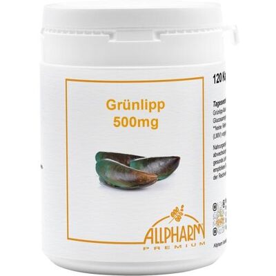 Allpharm Vertriebs GmbH GRÜNLIPPMUSCHEL KONZENTRAT 500 mg Kapseln 120 St. (72 g) Allpharm Vertriebs GmbH GRÜNLIPPMUSCHEL KONZENTRAT 500 mg Kapseln 120 St. (72 g)