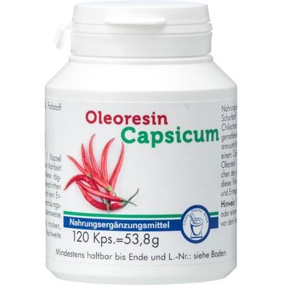 Pharma Peter GmbH OLEORESIN Capsicum Kapseln 120 St. (53 g) Pharma Peter GmbH OLEORESIN Capsicum Kapseln 120 St. (53 g)