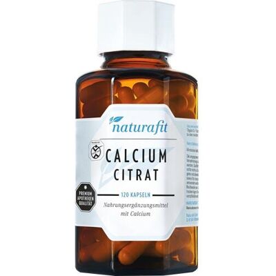 NaturaFit GmbH NATURAFIT Calcium Citrat Kapseln 120 St. (99,3 g) NaturaFit GmbH NATURAFIT Calcium Citrat Kapseln 120 St. (99,3 g)