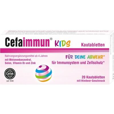 Cefak KG CEFAIMMUN KIDS Kautabletten 20 St. (5,1 g) Cefak KG CEFAIMMUN KIDS Kautabletten 20 St. (5,1 g)