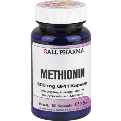Hecht Pharma Methionin 500 mg GPH Kapseln - Nahrungsergänzungsmittel Hecht Pharma Methionin 500 mg GPH Kapseln - Nahrungsergänzungsmittel