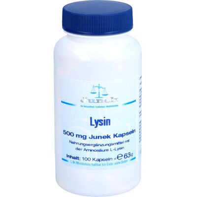 Bios Medical Services LYSIN 500 mg Junek Kapseln 100 St. (67 g) Bios Medical Services LYSIN 500 mg Junek Kapseln 100 St. (67 g)