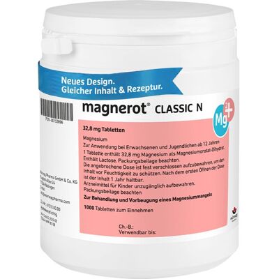 Wörwag Pharma GmbH & Co. KG MAGNEROT CLASSIC N Tabletten 1000 St. Wörwag Pharma GmbH & Co. KG MAGNEROT CLASSIC N Tabletten 1000 St.