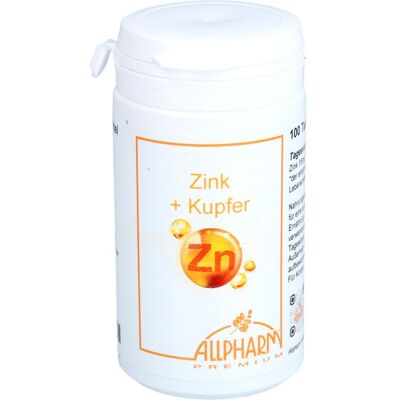 Allpharm Vertriebs GmbH ZINK TABLETTEN 100 St. (45 g) Allpharm Vertriebs GmbH ZINK TABLETTEN 100 St. (45 g)