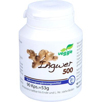 Pharma Peter GmbH INGWER 500 Kapseln 90 St. (52 g) Pharma Peter GmbH INGWER 500 Kapseln 90 St. (52 g)
