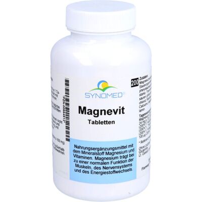 Synomed GmbH MAGNEVIT Synomed Tabletten 200 St. (130 g) Synomed GmbH MAGNEVIT Synomed Tabletten 200 St. (130 g)