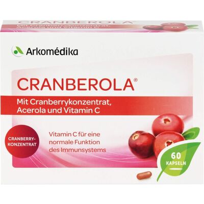 Cranberola - 60 Kapseln - Cranberrykonzentrat - Acerolakirschextrakt - Dietary supplement Cranberola - 60 Kapseln - Cranberrykonzentrat - Acerolakirschextrakt - Dietary supplement