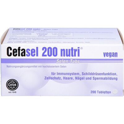 Cefak KG CEFASEL 200 nutri Selen-Tabs 200 St. (57 g) Cefak KG CEFASEL 200 nutri Selen-Tabs 200 St. (57 g)