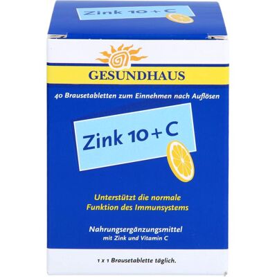 Gesundhaus - Zink 10 C - 40 Tabletten - Dietary supplement Gesundhaus - Zink 10 C - 40 Tabletten - Dietary supplement
