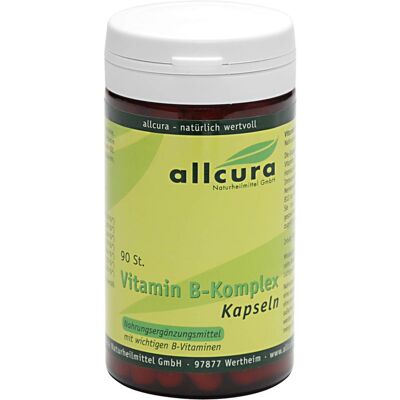 Allcura Vitamin B Komplex Kapseln - Nahrungsergänzung Allcura Vitamin B Komplex Kapseln - Nahrungsergänzung