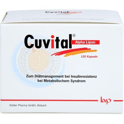 Köhler Pharma GmbH CUVITAL Alpha Lipon Kapseln 120 St. (76,2 g) Köhler Pharma GmbH CUVITAL Alpha Lipon Kapseln 120 St. (76,2 g)