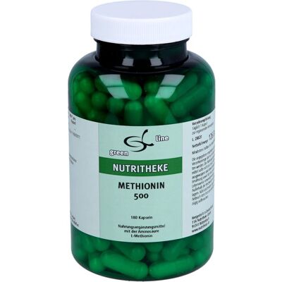 11 A Nutritheke GmbH METHIONIN 500 Kapseln 180 St. (111,6 g) 11 A Nutritheke GmbH METHIONIN 500 Kapseln 180 St. (111,6 g)
