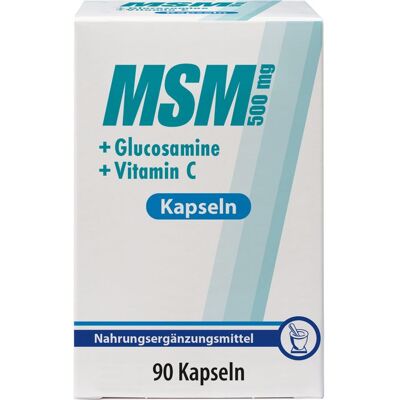 Pharma Peter GmbH MSM 500 mg+Glucosamine Kapseln 90 St. (62 g) Pharma Peter GmbH MSM 500 mg+Glucosamine Kapseln 90 St. (62 g)