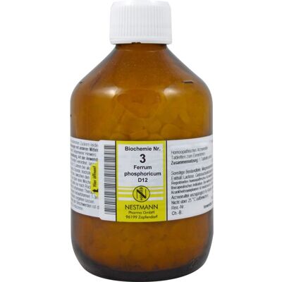 Nestmann Pharma GmbH BIOCHEMIE 3 Ferrum phosphoricum D 12 Tabletten 1000 St. Nestmann Pharma GmbH BIOCHEMIE 3 Ferrum phosphoricum D 12 Tabletten 1000 St.