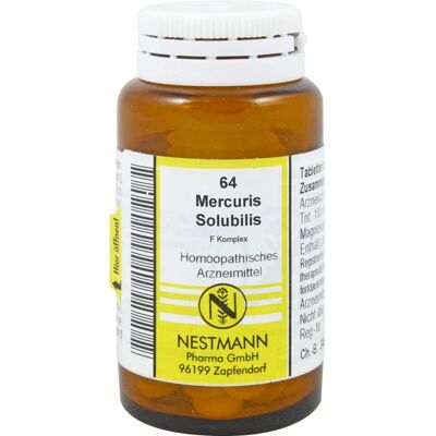 Nestmann Pharma GmbH MERCURIUS SOLUBILIS F Komplex Nr.64 Tabletten 120 St. Nestmann Pharma GmbH MERCURIUS SOLUBILIS F Komplex Nr.64 Tabletten 120 St.