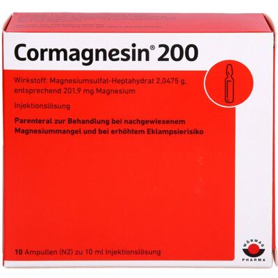 Wörwag Pharma GmbH & Co. KG CORMAGNESIN 200 Ampullen 100 ml Wörwag Pharma GmbH & Co. KG CORMAGNESIN 200 Ampullen 100 ml