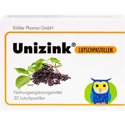 Köhler Pharma GmbH UNIZINK Lutschpastillen 30 St. (60 g) Köhler Pharma GmbH UNIZINK Lutschpastillen 30 St. (60 g)