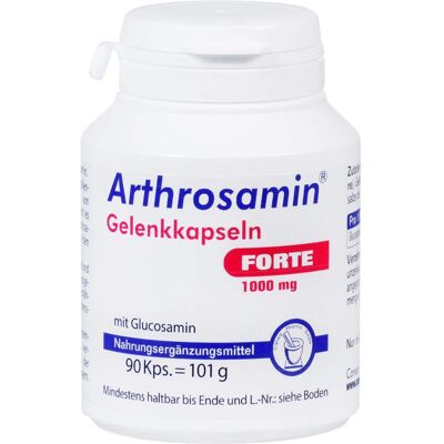 Pharma Peter GmbH ARTHROSAMIN 1000 mg forte Kapseln 90 St. (101 g) Pharma Peter GmbH ARTHROSAMIN 1000 mg forte Kapseln 90 St. (101 g)