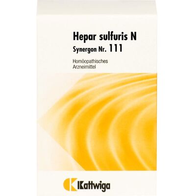 Kattwiga Arzneimittel GmbH SYNERGON KOMPLEX 111 Hepar sulfuris N Tabletten 200 St. Kattwiga Arzneimittel GmbH SYNERGON KOMPLEX 111 Hepar sulfuris N Tabletten 200 St.