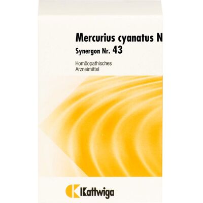 Kattwiga Arzneimittel GmbH SYNERGON KOMPLEX 43 Mercurius cyanatus N Tabletten 200 St. Kattwiga Arzneimittel GmbH SYNERGON KOMPLEX 43 Mercurius cyanatus N Tabletten 200 St.