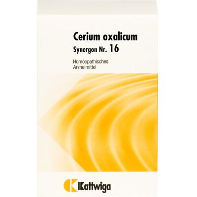 Kattwiga Arzneimittel GmbH SYNERGON KOMPLEX 16 Cerium oxalicum Tabletten 200 St. Kattwiga Arzneimittel GmbH SYNERGON KOMPLEX 16 Cerium oxalicum Tabletten 200 St.