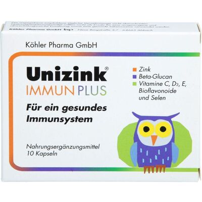 Köhler Pharma GmbH UNIZINK Immun Plus Kapseln 10 St. (8,3 g) Köhler Pharma GmbH UNIZINK Immun Plus Kapseln 10 St. (8,3 g)