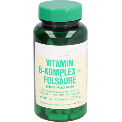 Bios Medical Services VITAMIN B KOMPLEX+Folsäure Bios Kapseln 100 St. (27 g) Bios Medical Services VITAMIN B KOMPLEX+Folsäure Bios Kapseln 100 St. (27 g)