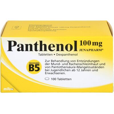 Jenapharm 100 mg Dexpanthenol Tabletten - Tabletten Jenapharm 100 mg Dexpanthenol Tabletten - Tabletten