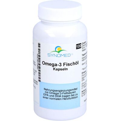 Synomed GmbH OMEGA-3 FISCHÖL Kapseln 100 St. (68 g) Synomed GmbH OMEGA-3 FISCHÖL Kapseln 100 St. (68 g)
