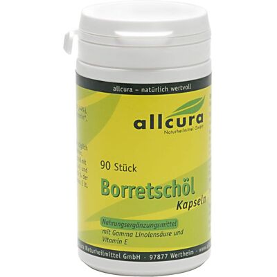 Allcura Naturheilmittel GmbH BORRETSCHÖL KAPSELN 90 St. (54,5 g) Allcura Naturheilmittel GmbH BORRETSCHÖL KAPSELN 90 St. (54,5 g)